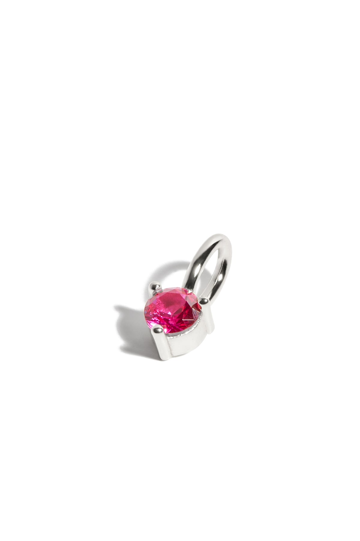 Pendentif Pierre de naissance - Enafants Juillet Or Blanc