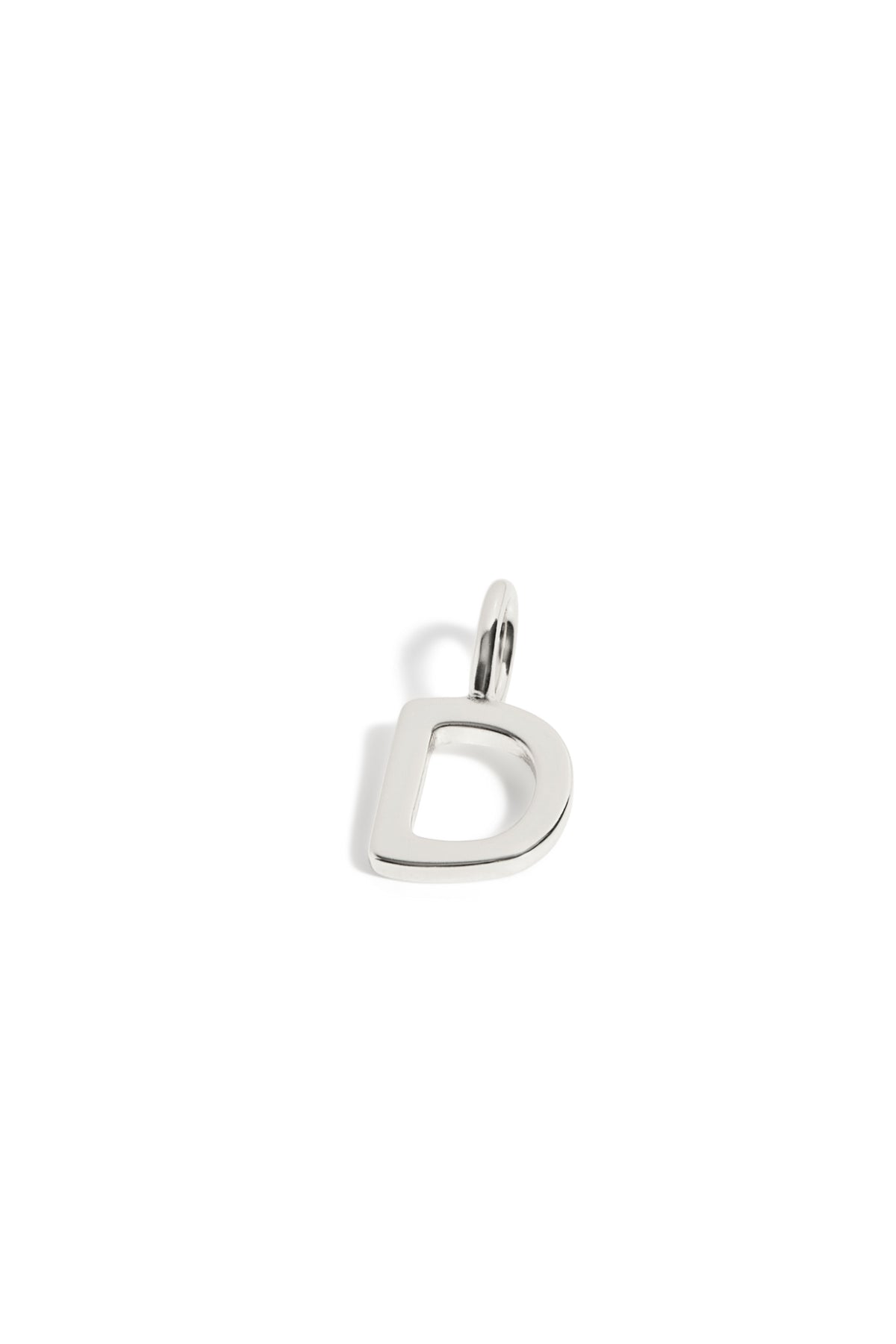 Pendentif Initiales enfants D or blanc