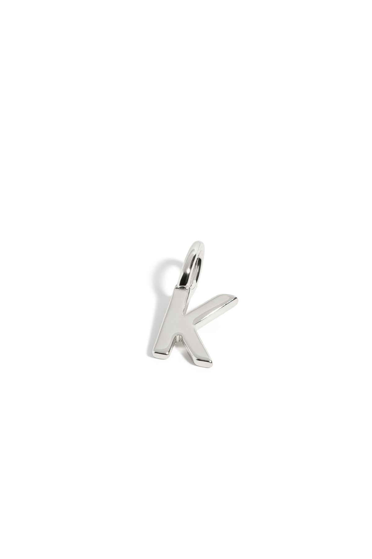 Pendentif Initiales enfants K or blanc
