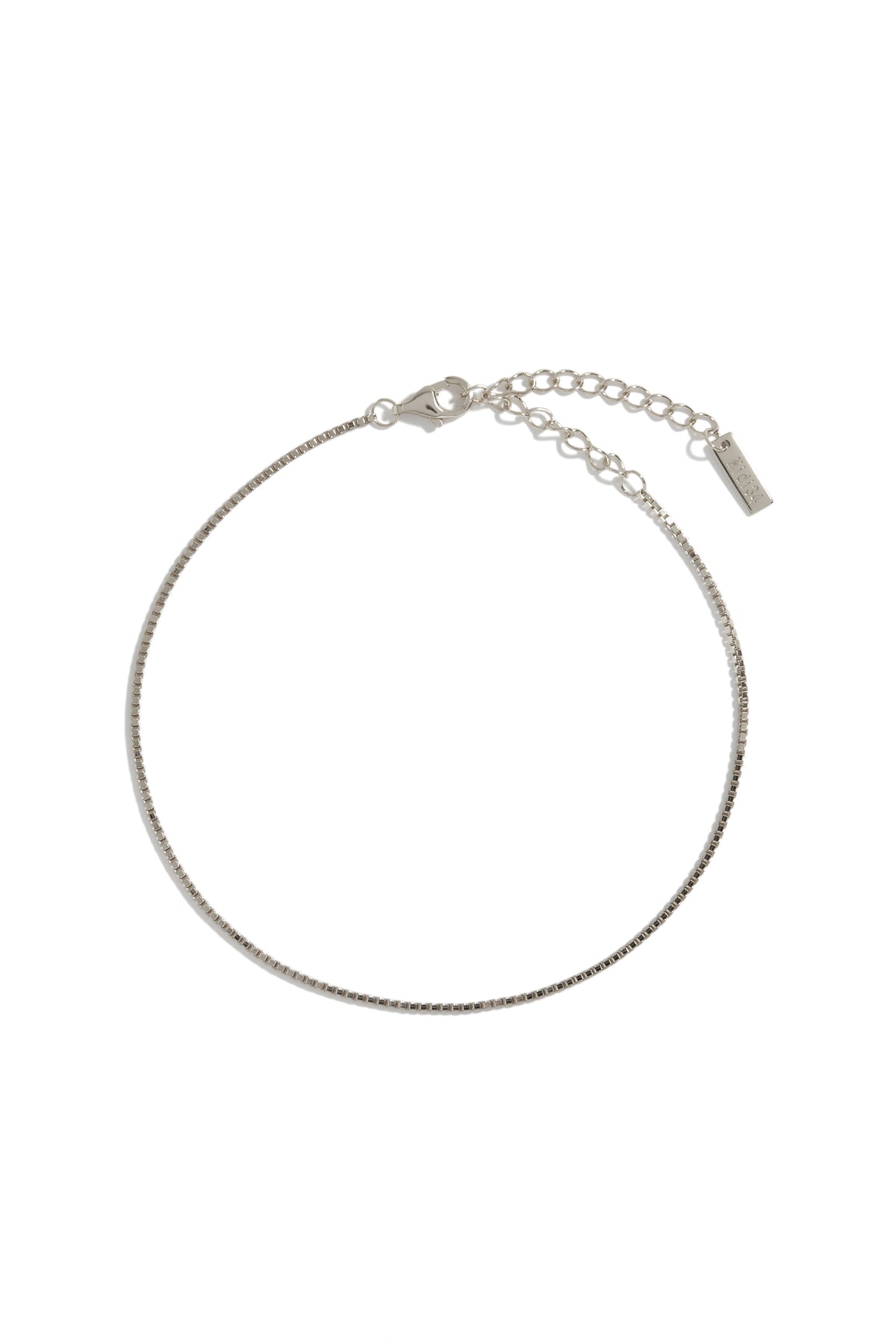 Bracelet de cheville cubique argent