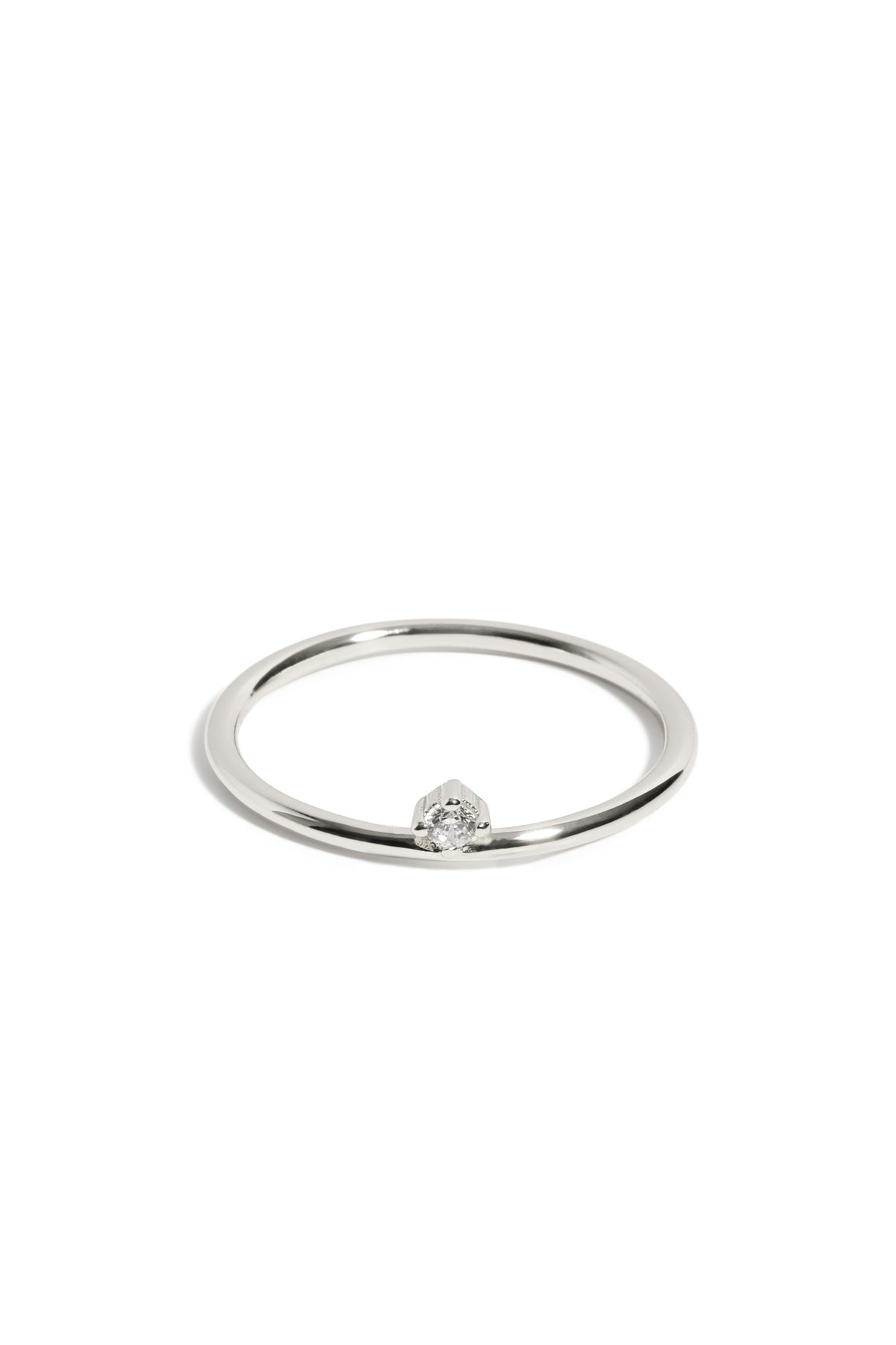 Bague Sandrine or blanc 1