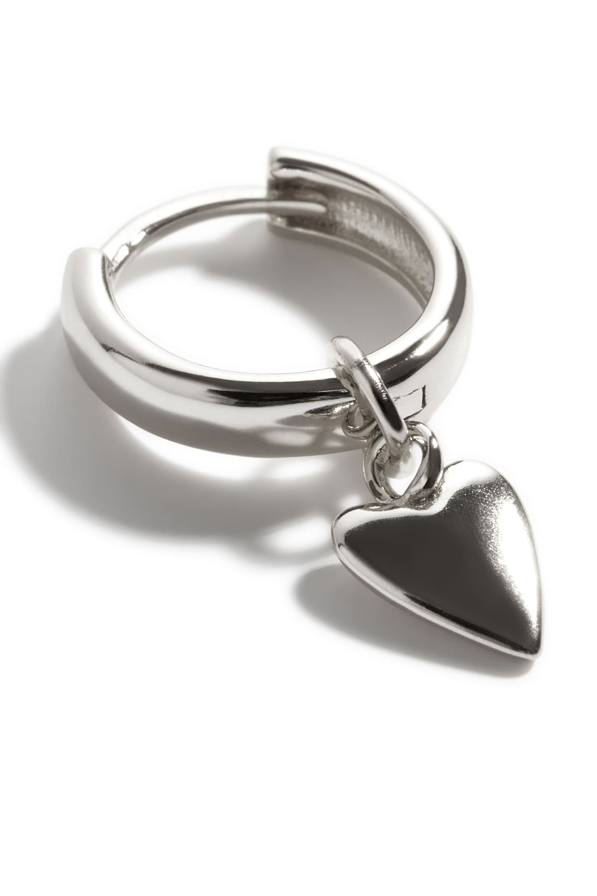 Boucles d'oreilles Rose argent 2