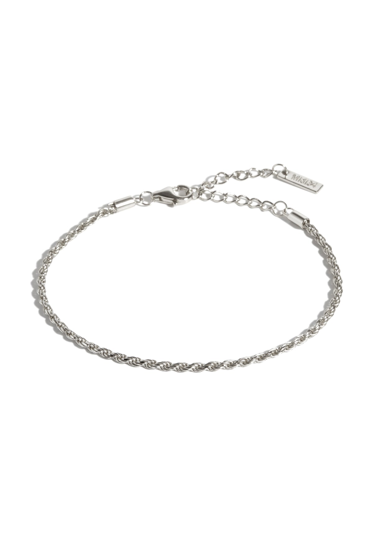 Bracelet torsade argent