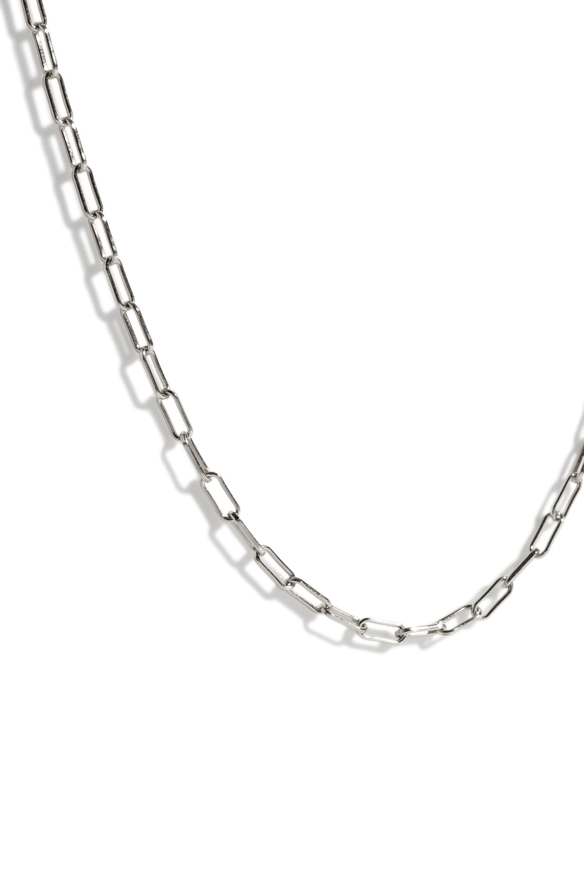 Chaîne paperclip argent 2