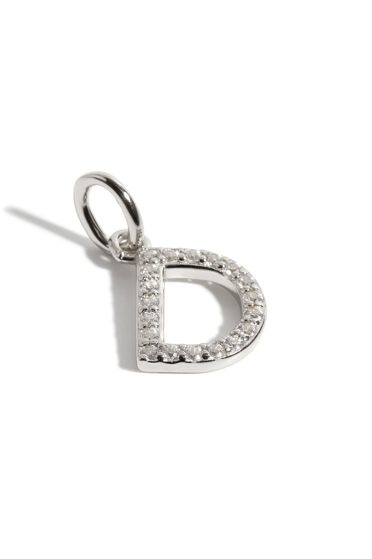 Pendentif initiales D argent