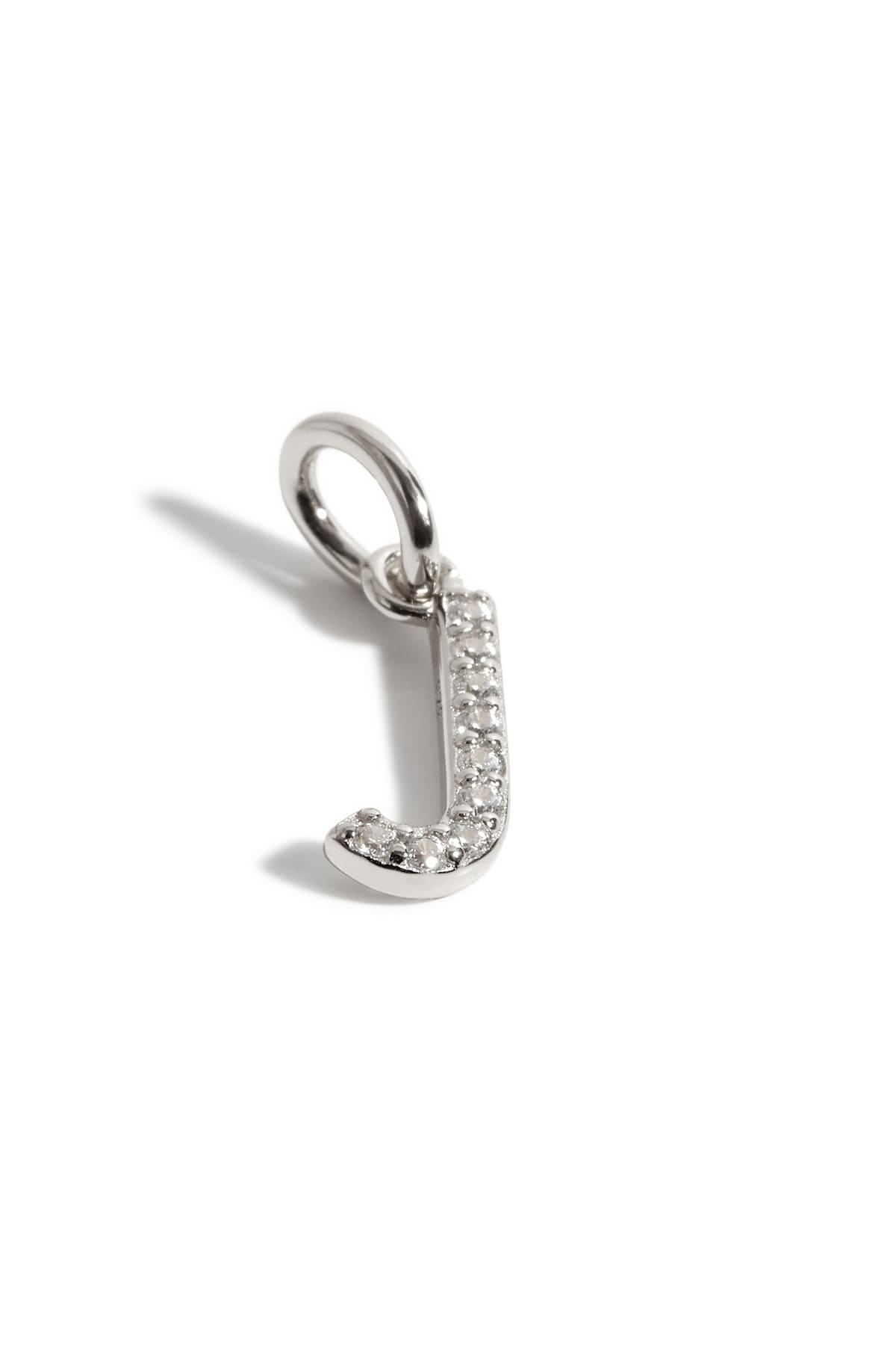 Pendentif initiales J argent
