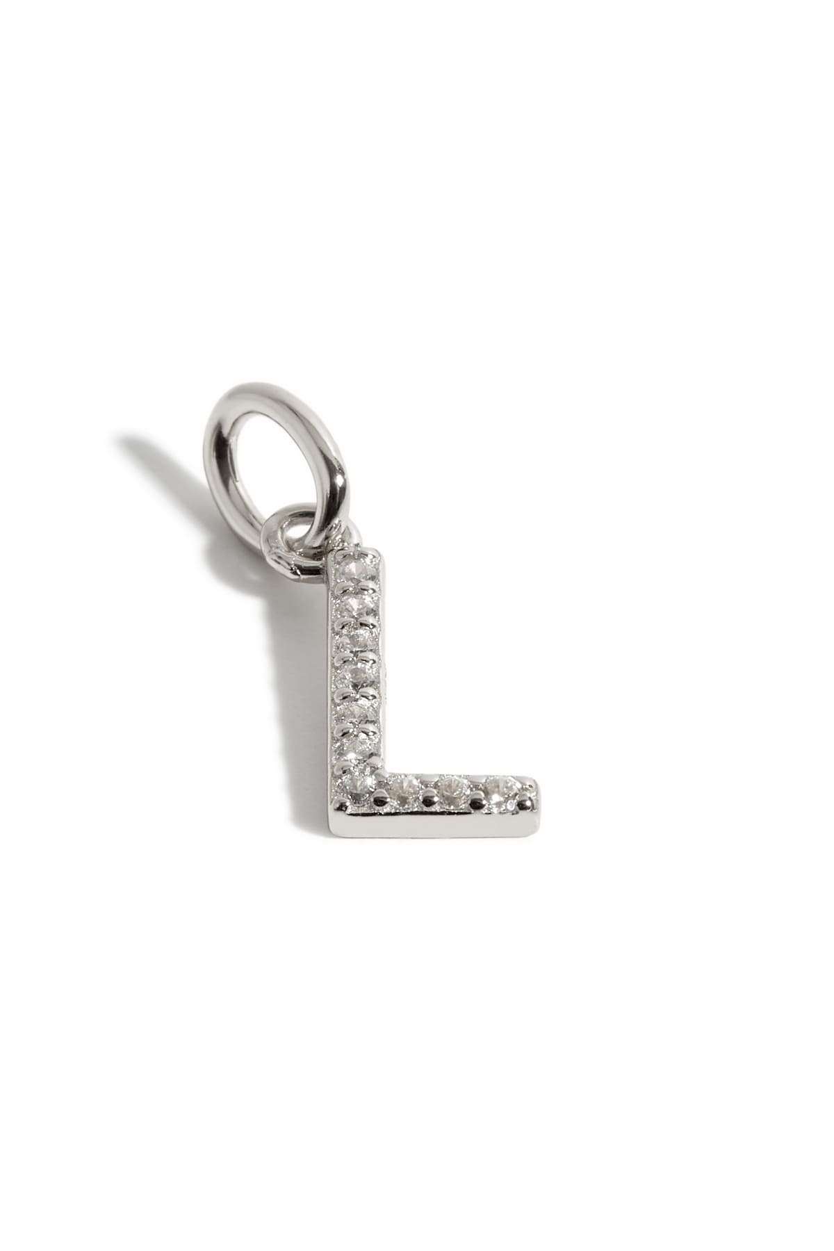 Pendentif initiales L argent