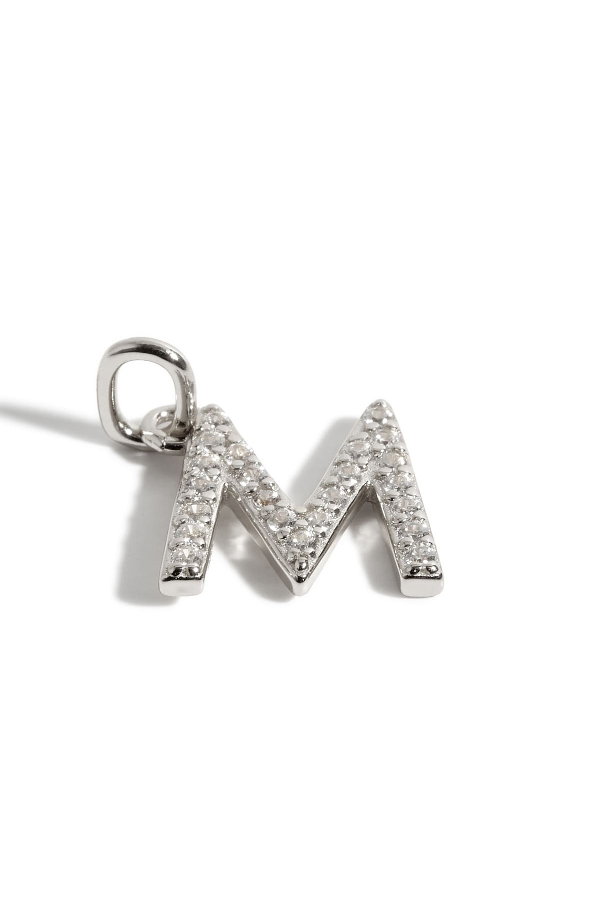 Pendentif initiales M argent