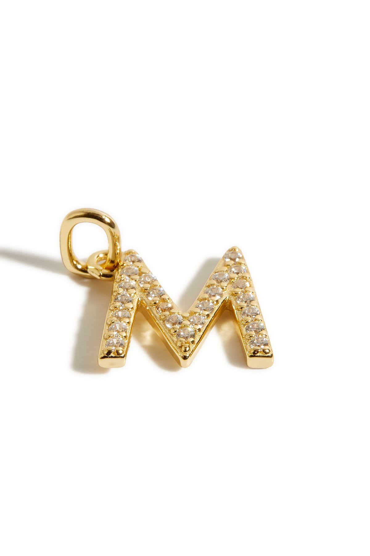 Pendentif initiales M or