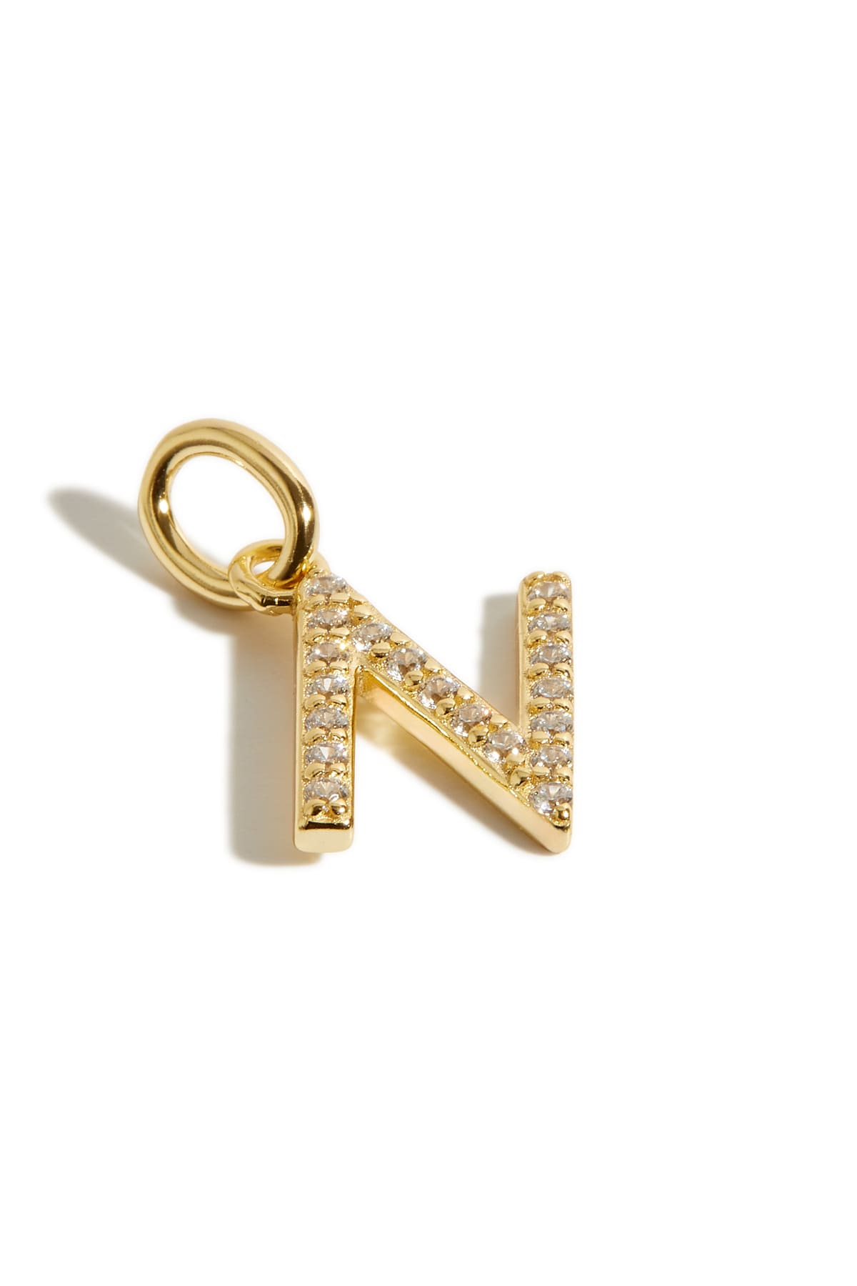 Pendentif initiales N or