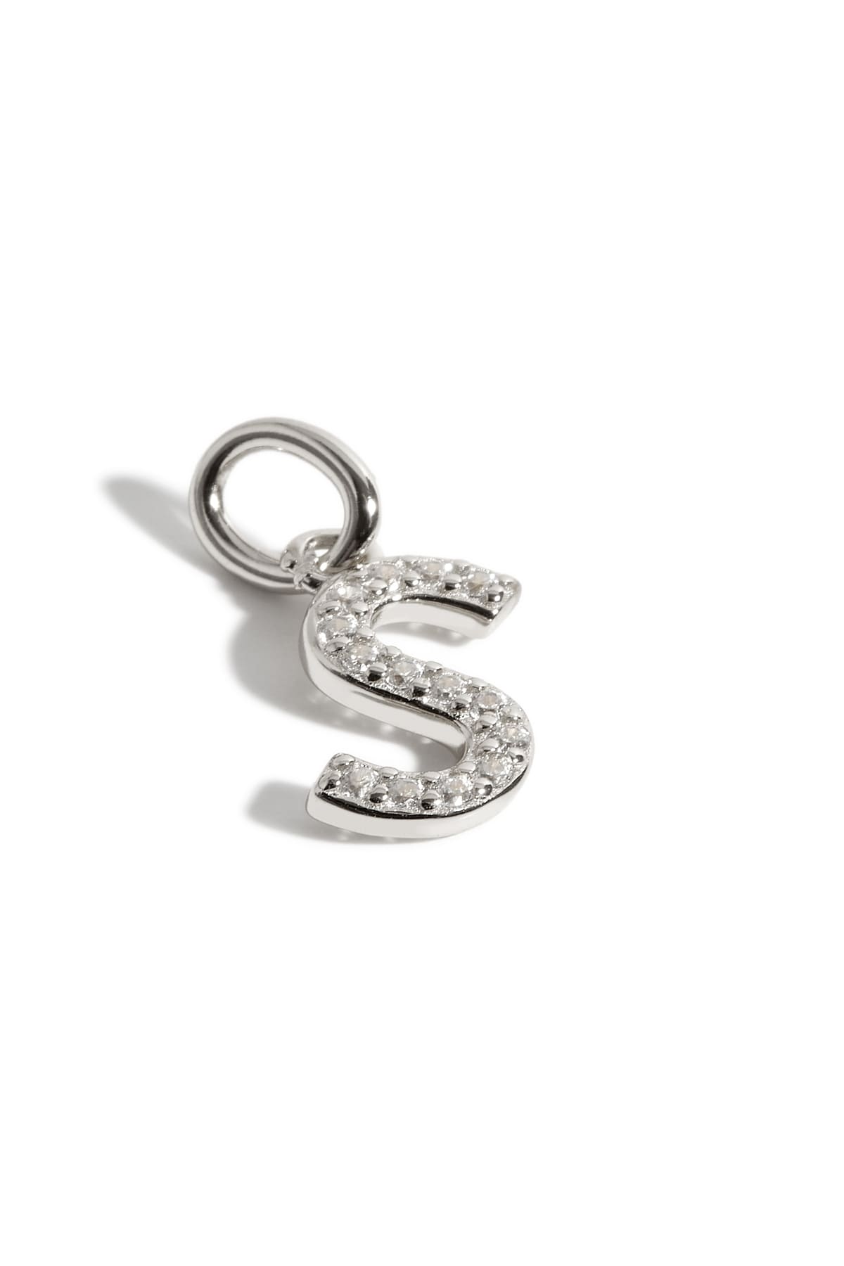 Pendentif initiales S argent