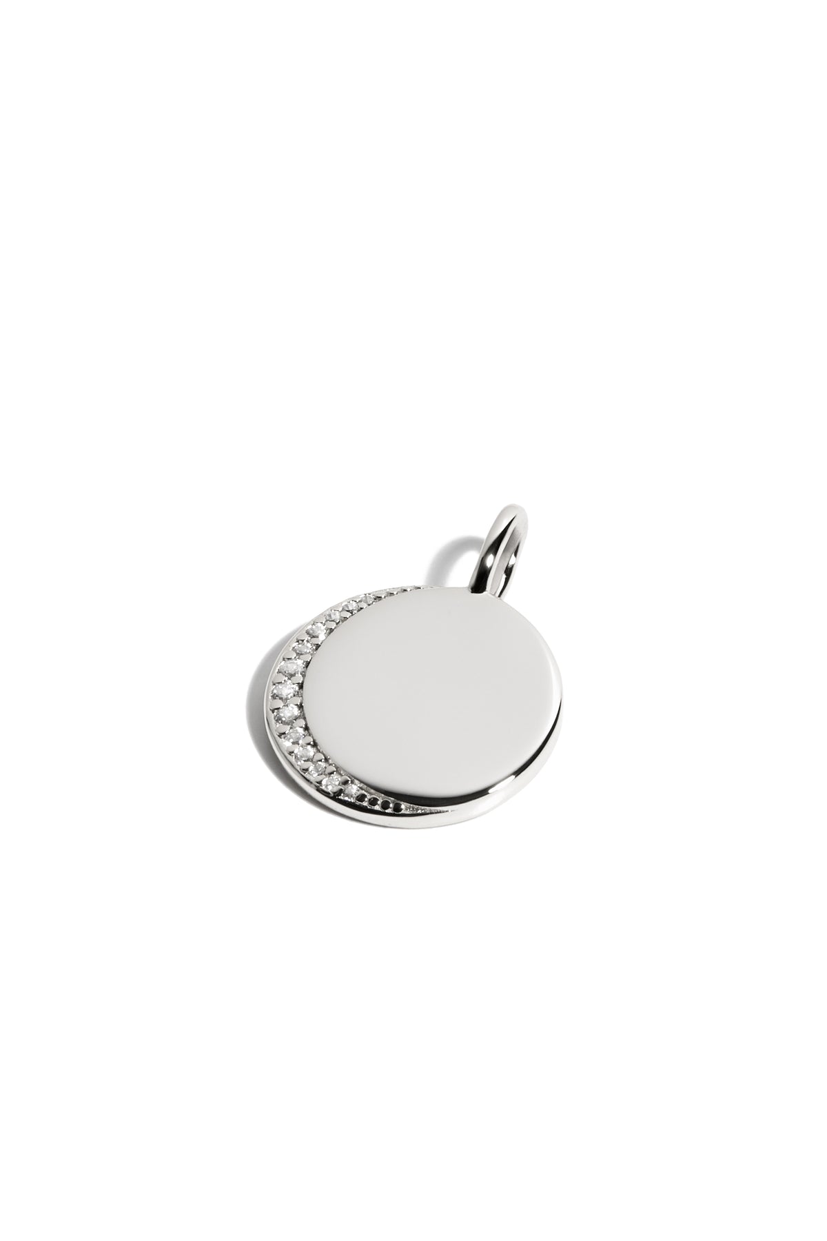 Pendentif Eclipse Or Blanc