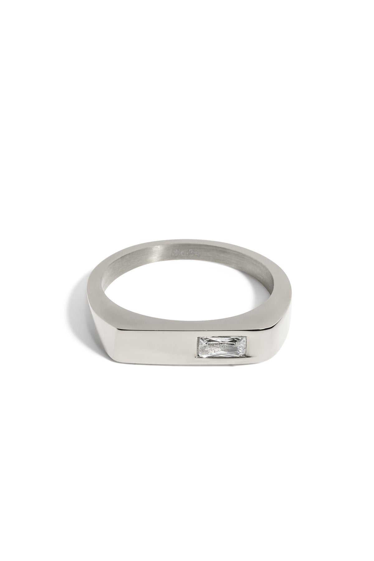 Bague Evan zircon blanc argent 1