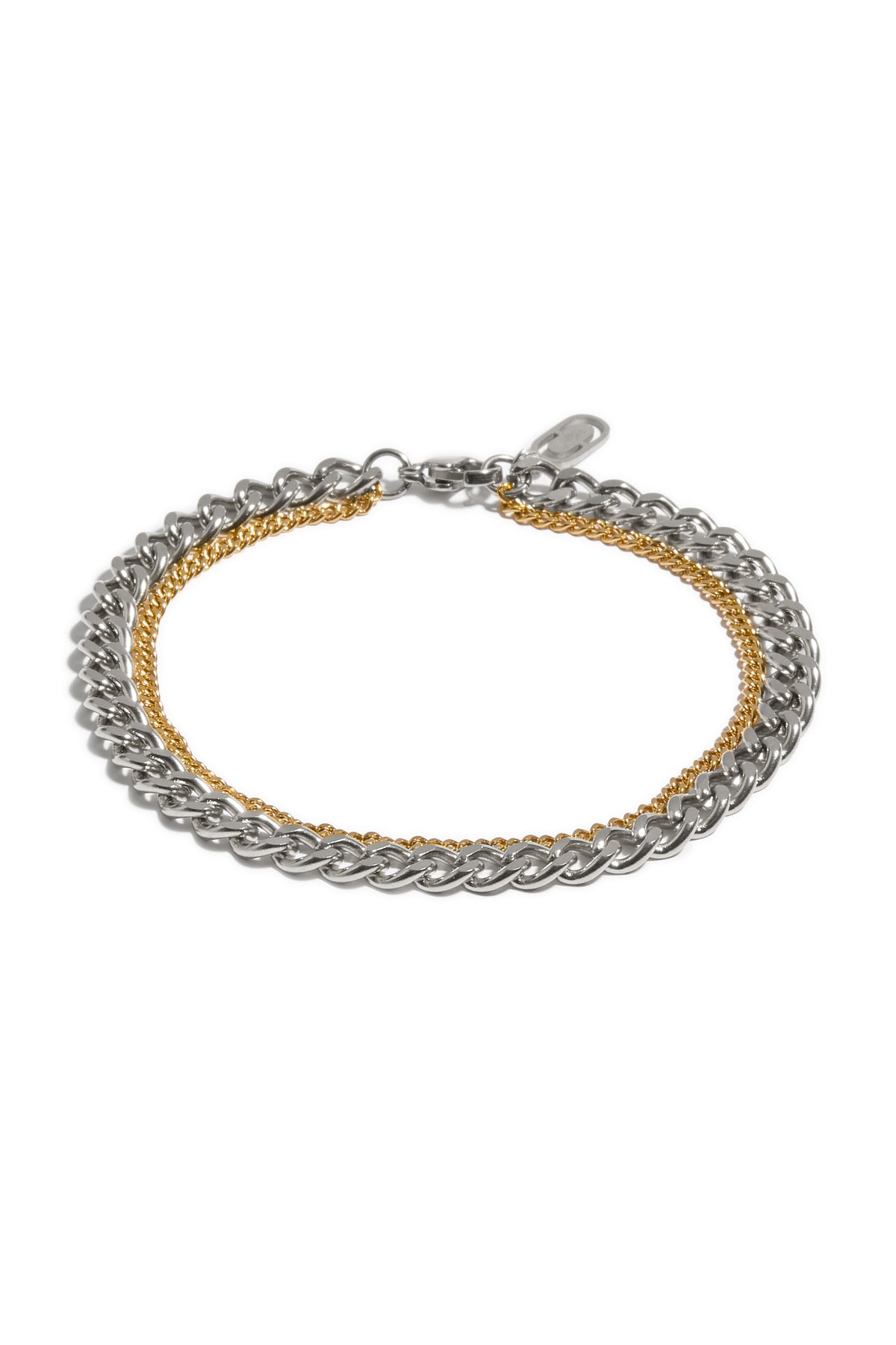 Bracelet Adam deux tons or argent