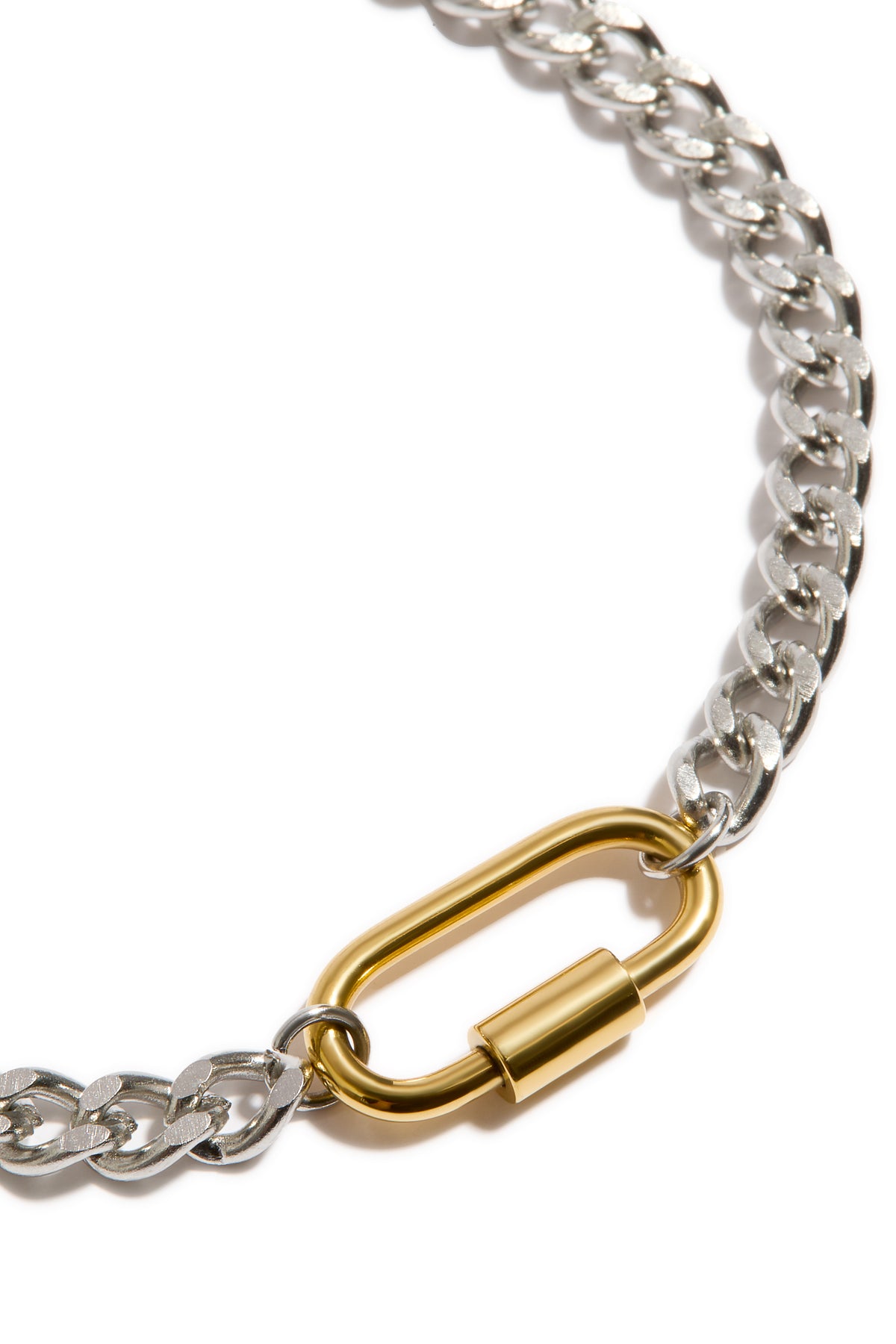 Bracelet Dave deux tons or argent 2