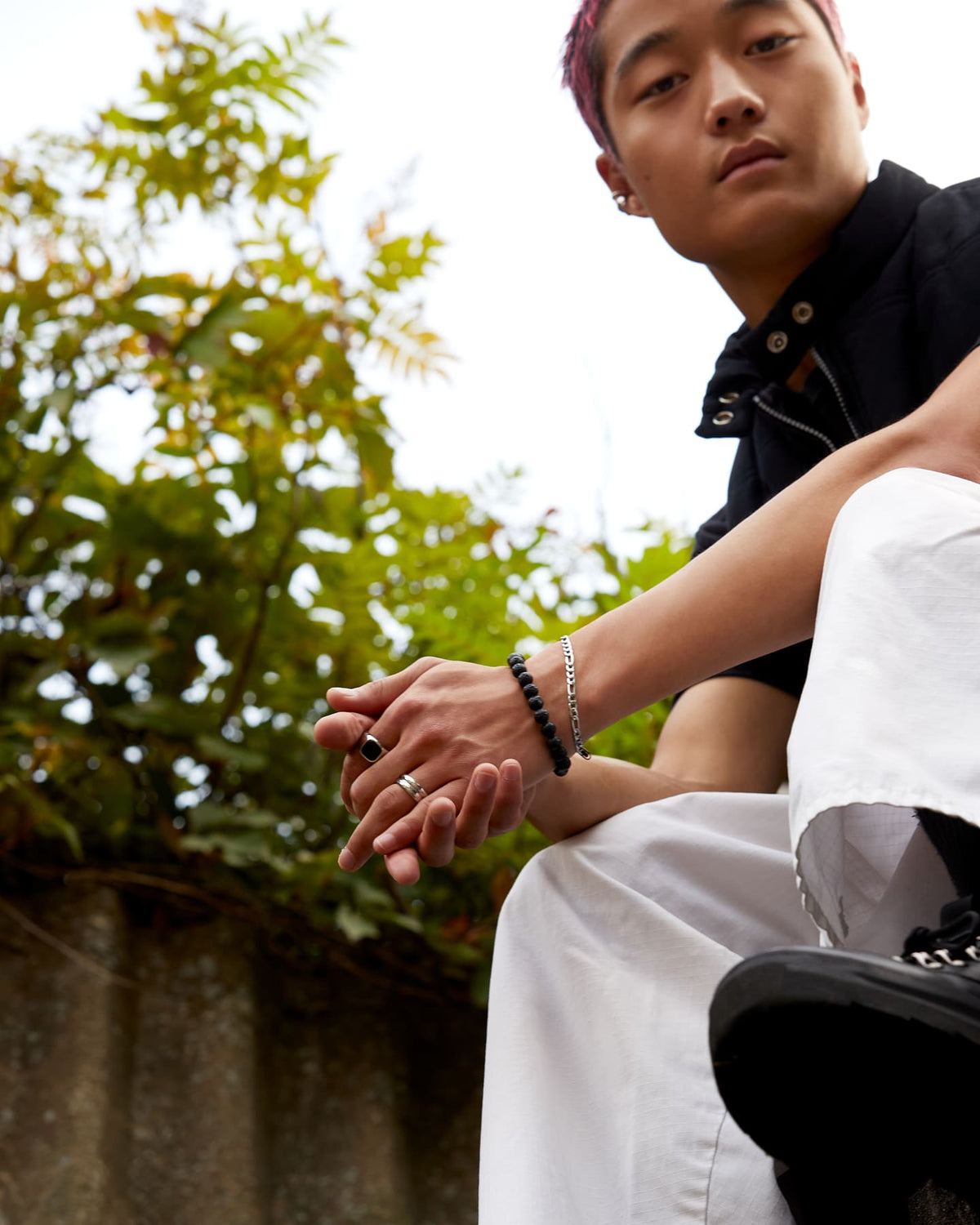 Mannequin Bracelet Simon Onyx matte Lava