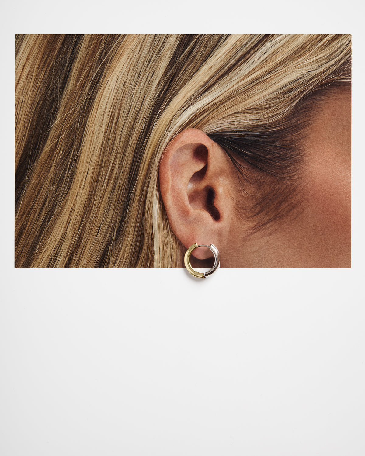 Boucles d'oreilles Jessie deux tons mannequins