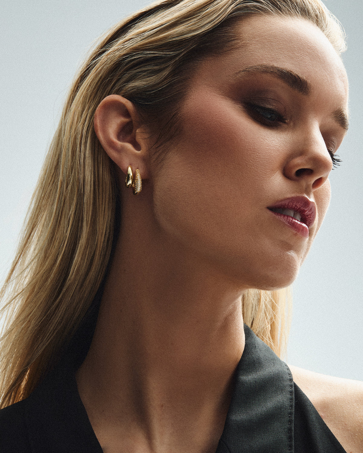 Boucles d'oreille anneaux Sabrina et Olivia or