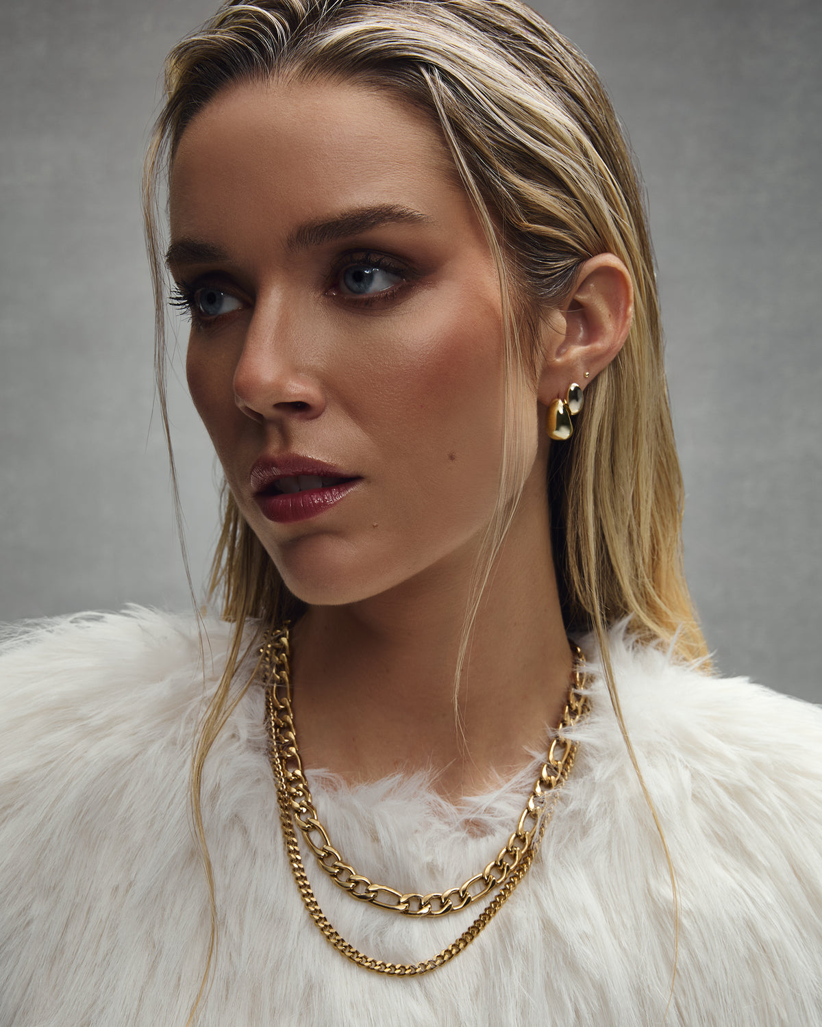 boucles d'oreilles Serena, selma et isa or