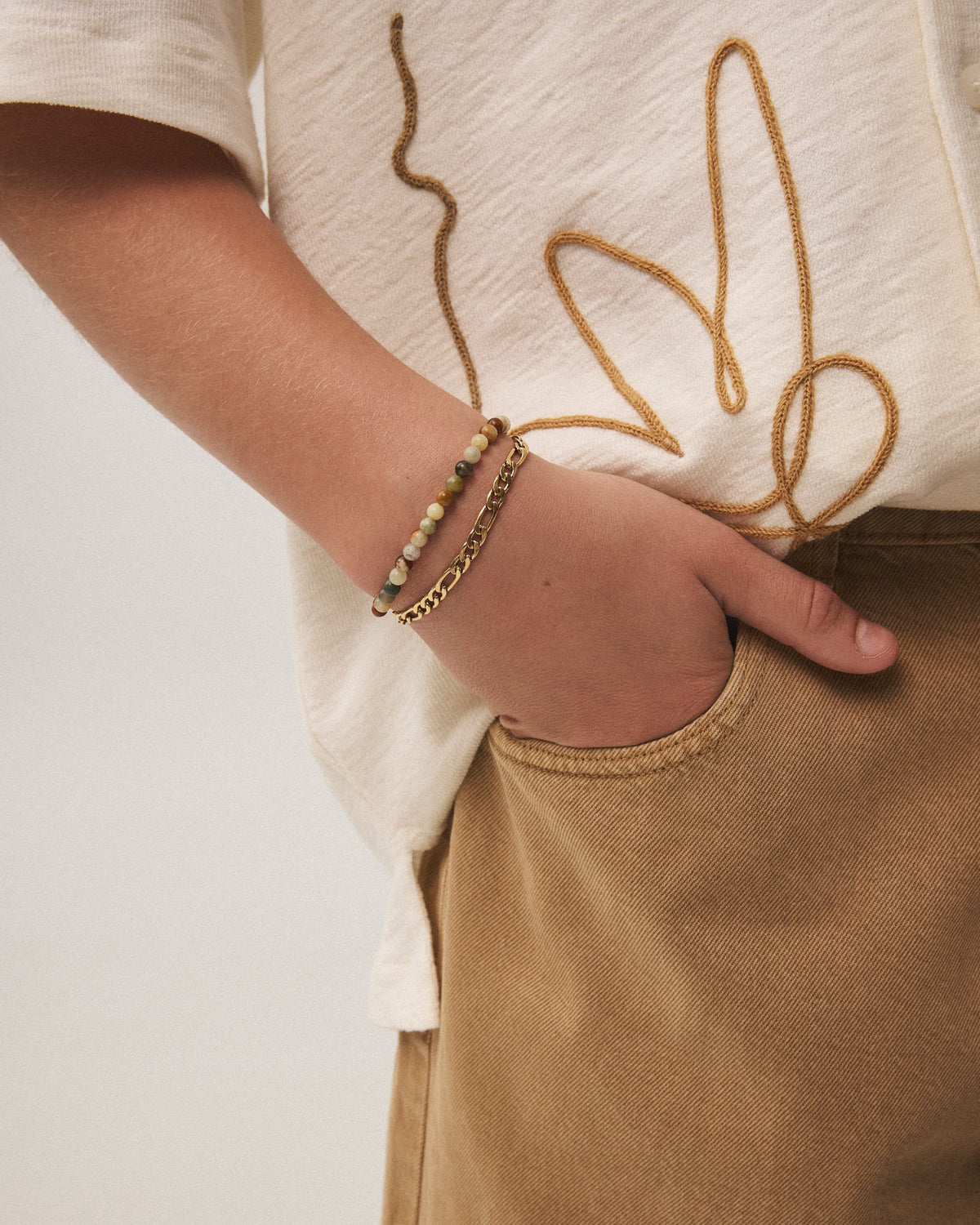 Bracelet james et bracelet Maxime or