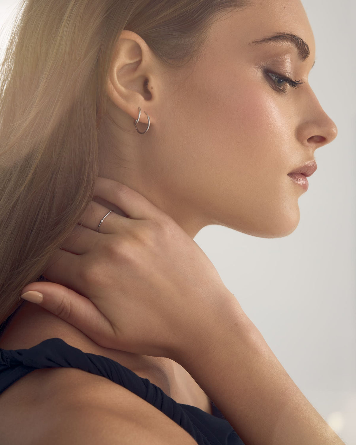 Bague Anaïs argent Boucles d'oreilles Maxim 12 et 15mm argent