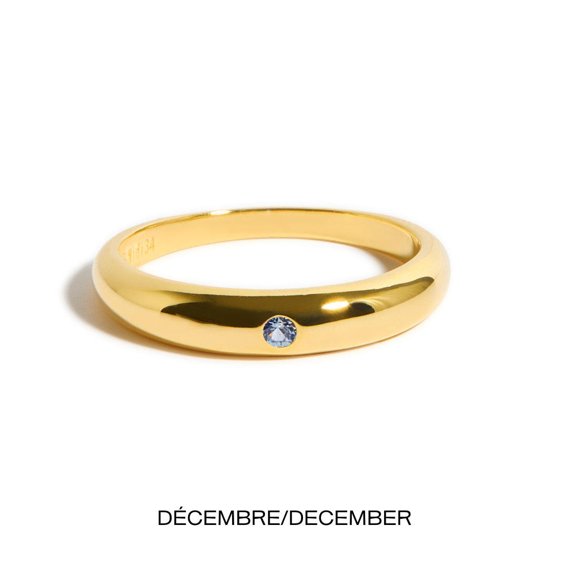 bague pierre de naissance or decembre