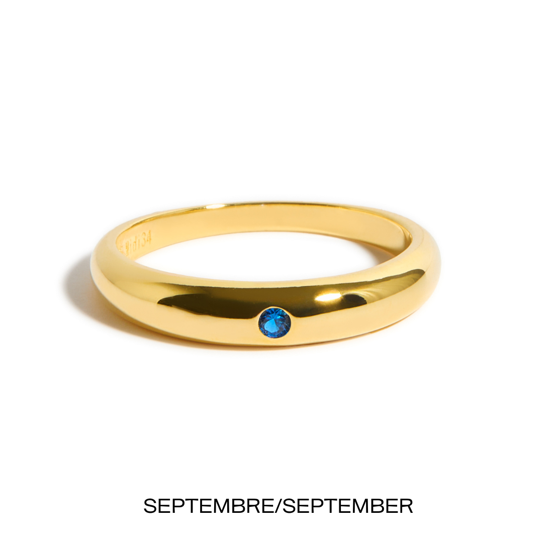 bague pierre de naissance or septembre