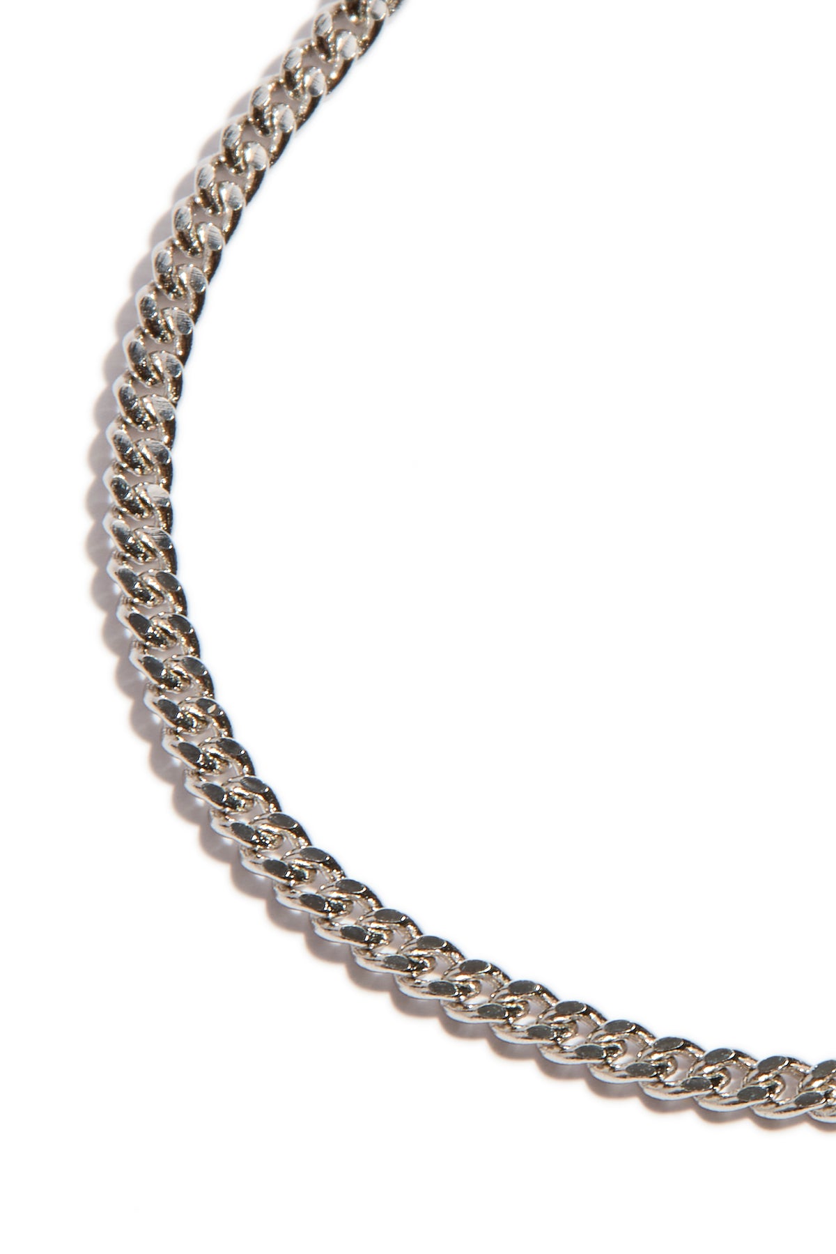 Bracelet cubain Justin argent 2
