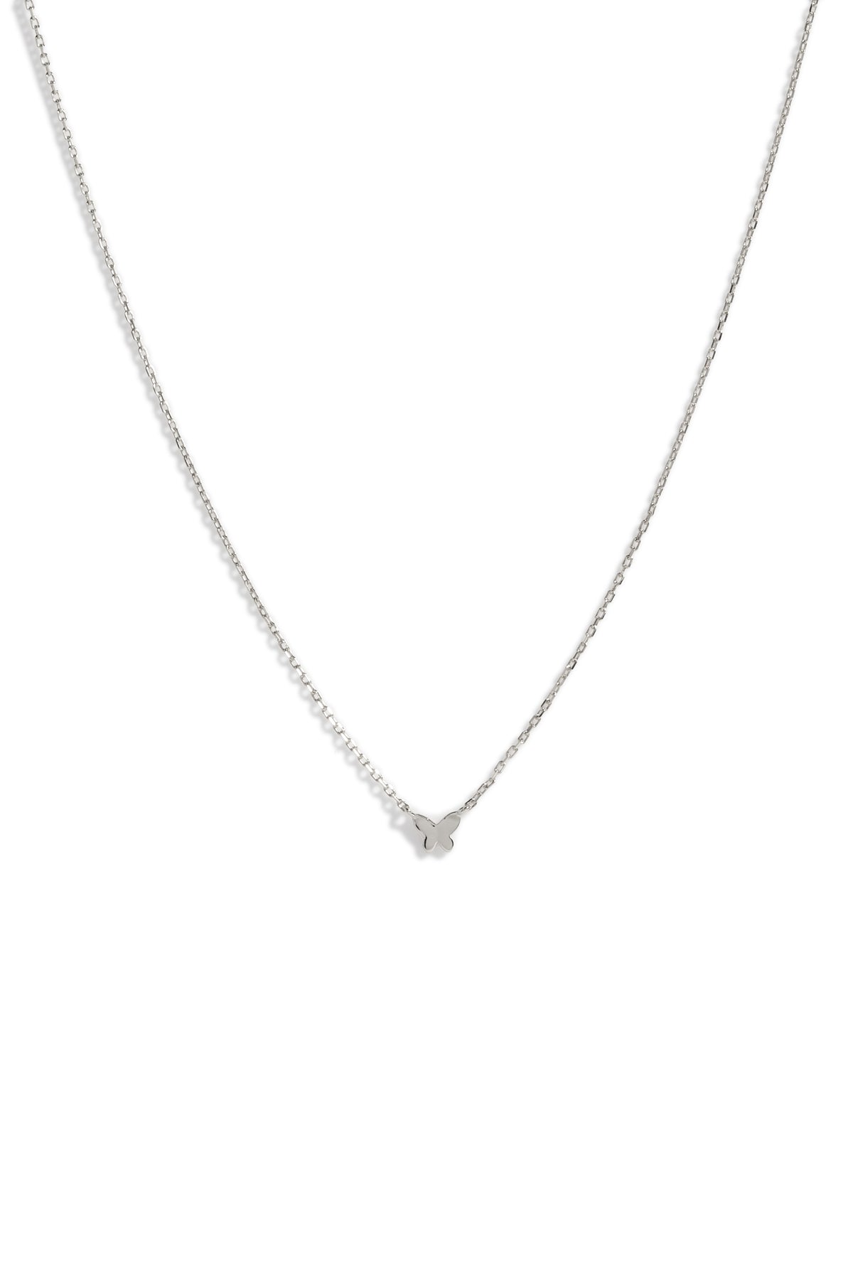 Collier papillon Mélo argent
