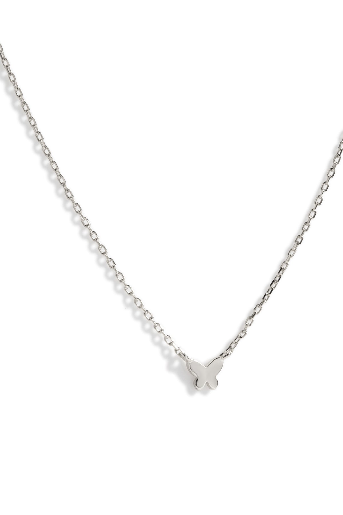 Collier papillon Mélo argent 2