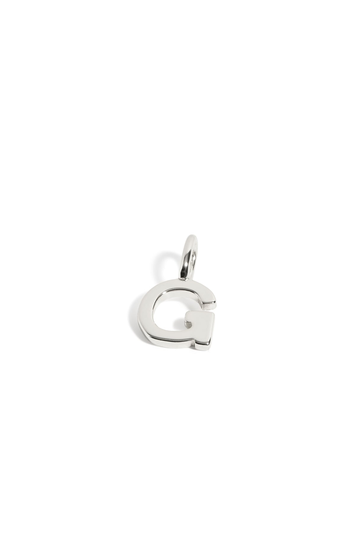 Pendentif Initiales enfants G or blanc