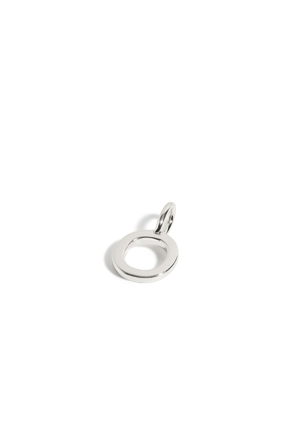 Pendentif Initiales enfants O or blanc
