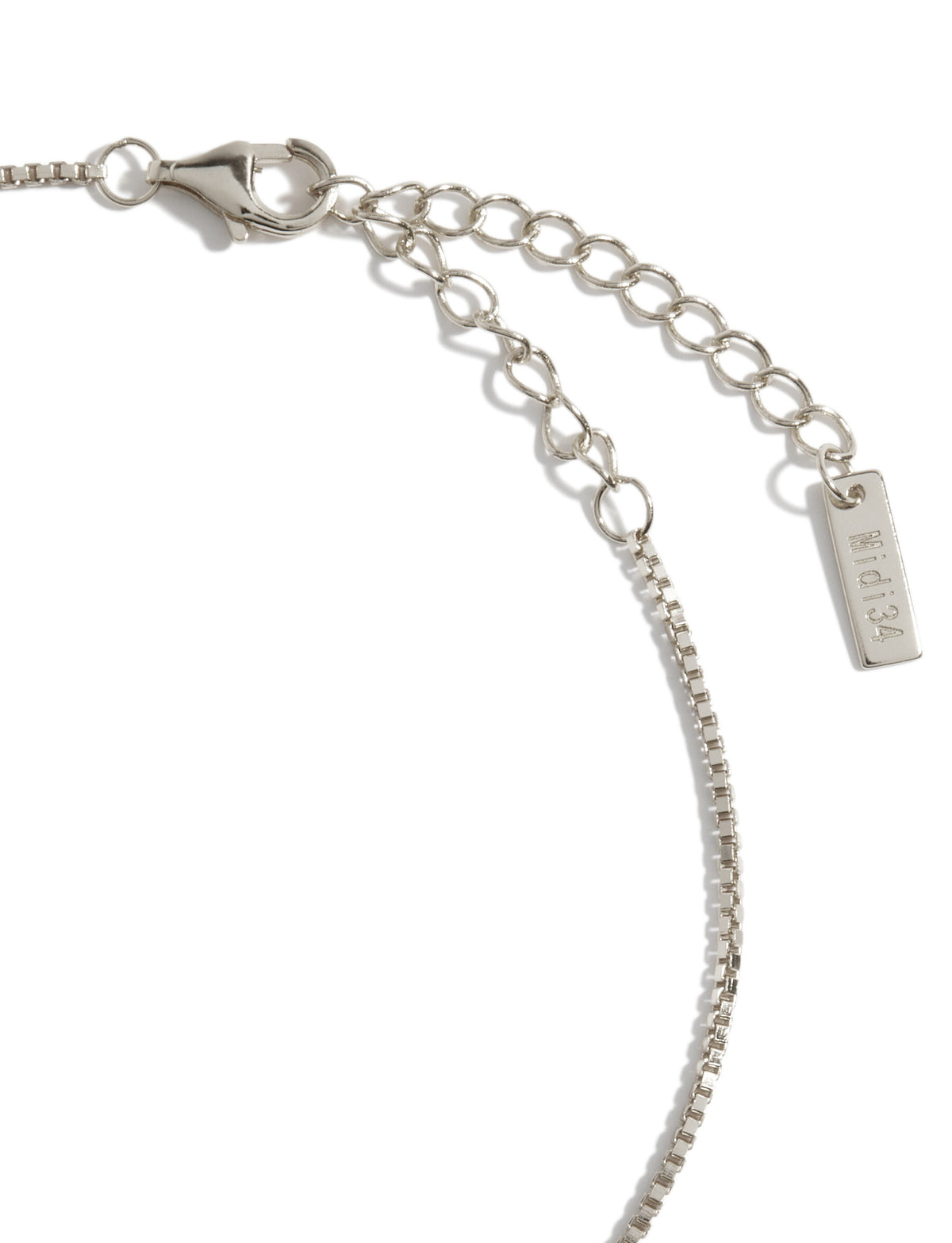 Bracelet de cheville cubique argent 2