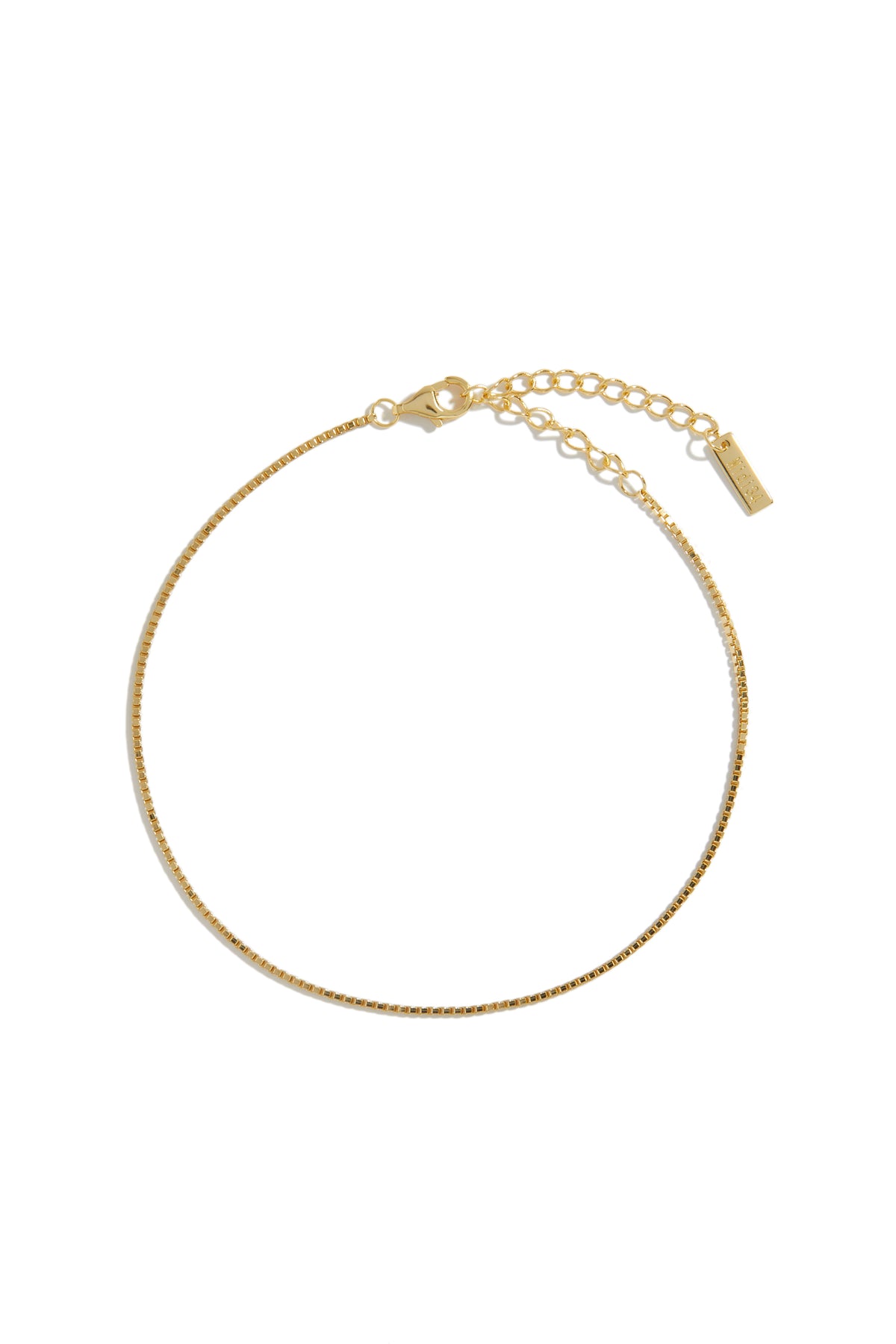 Bracelet de cheville cubique or