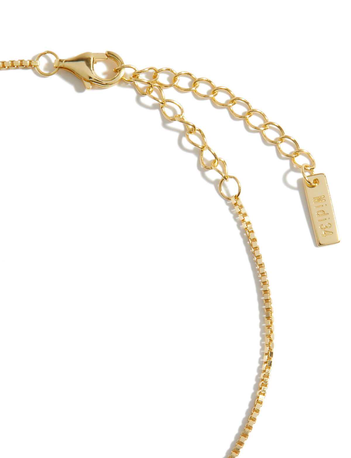 Bracelet de cheville cubique or 2