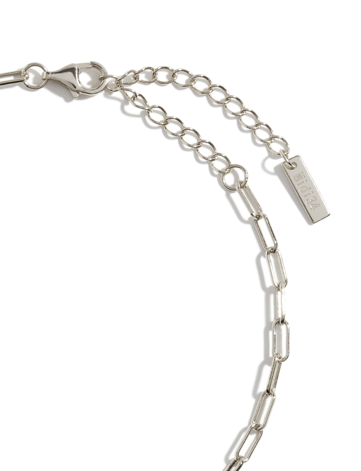 Bracelet de cheville paperclip argent 2