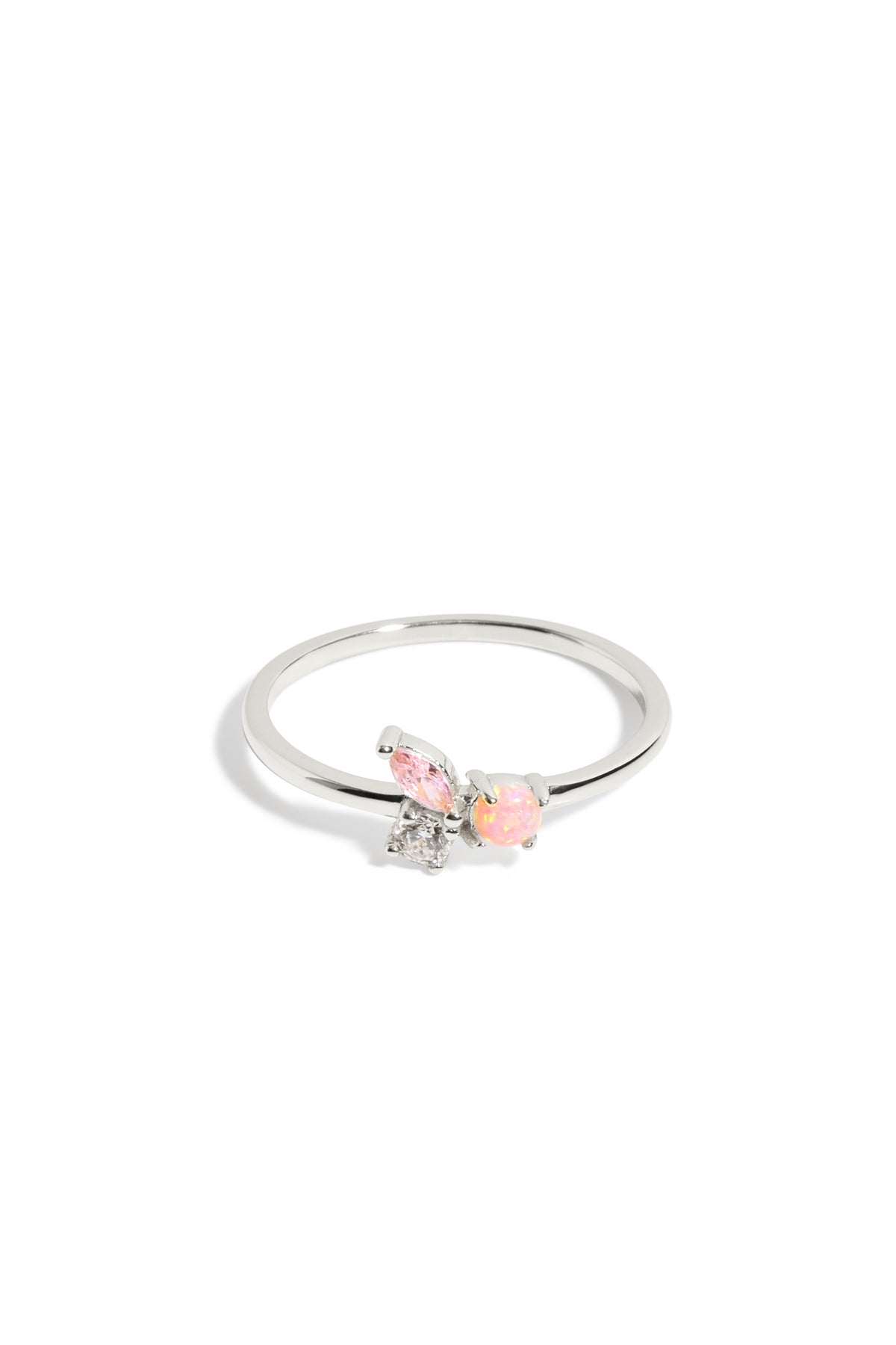 Bague Ophélie or blanc 1