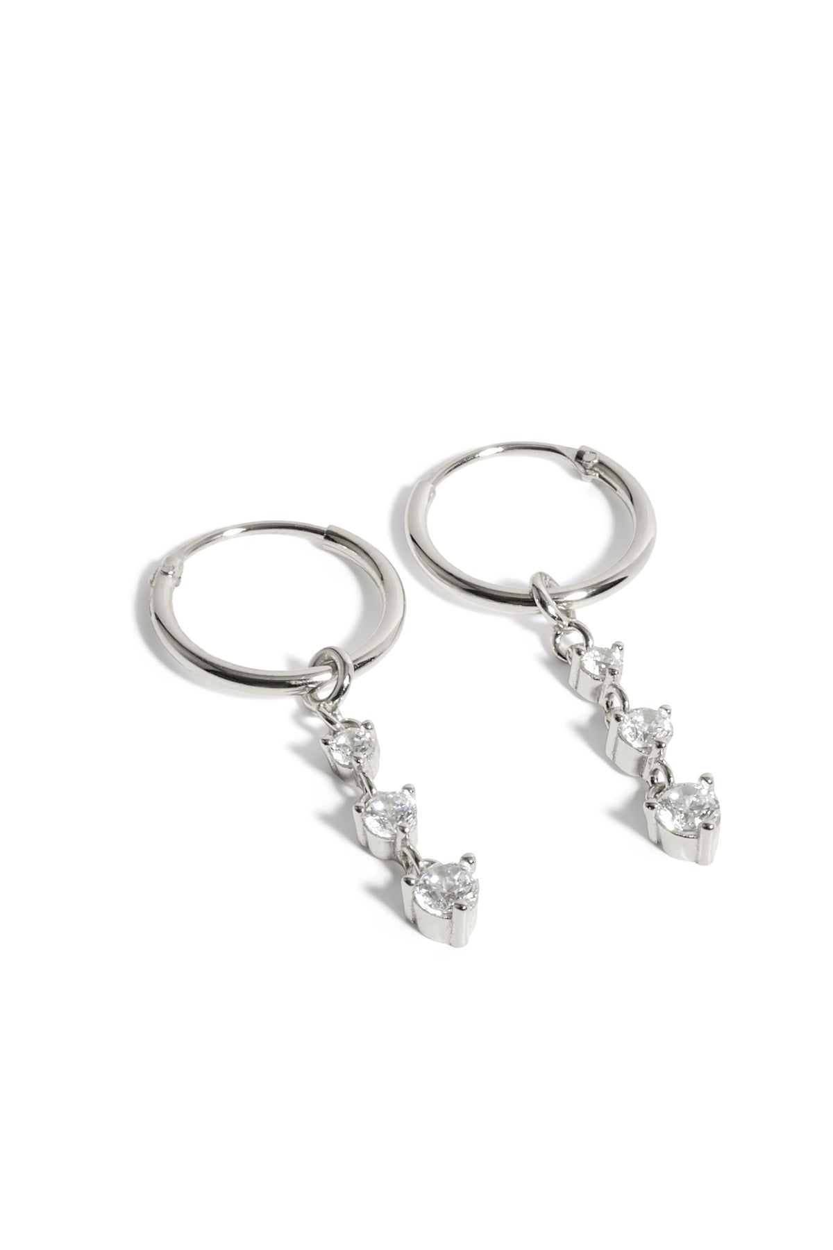 Boucles d'oreilles Anissa or blanc