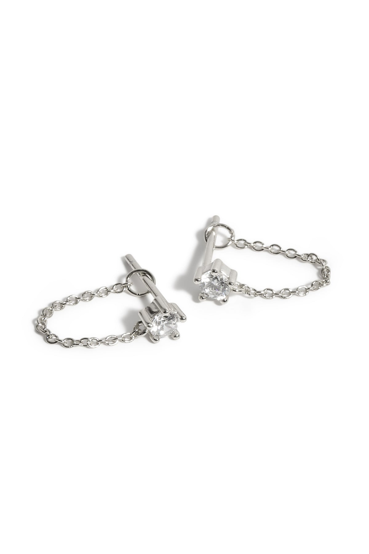 Boucles d'oreilles Kiana or blanc