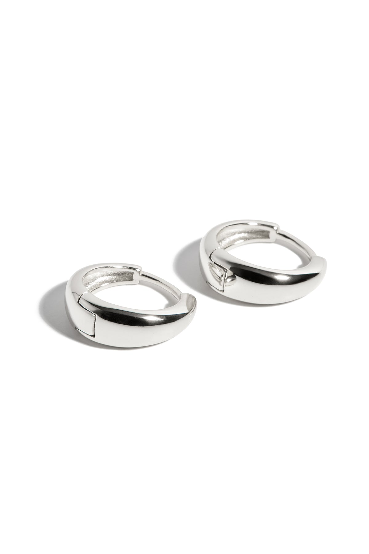 Boucles d'oreilles Marion 12 mm Or Blanc