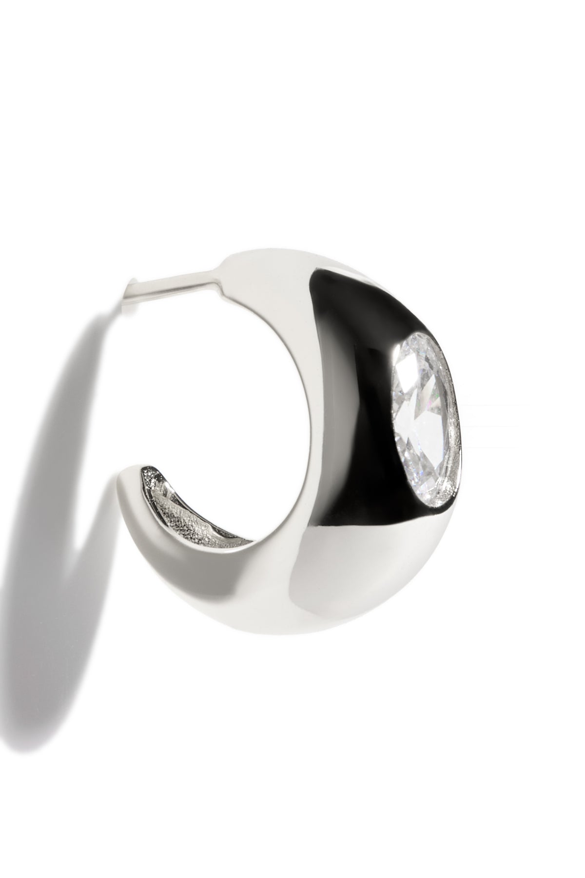 Boucles d'oreilles Marilie or blanc 2