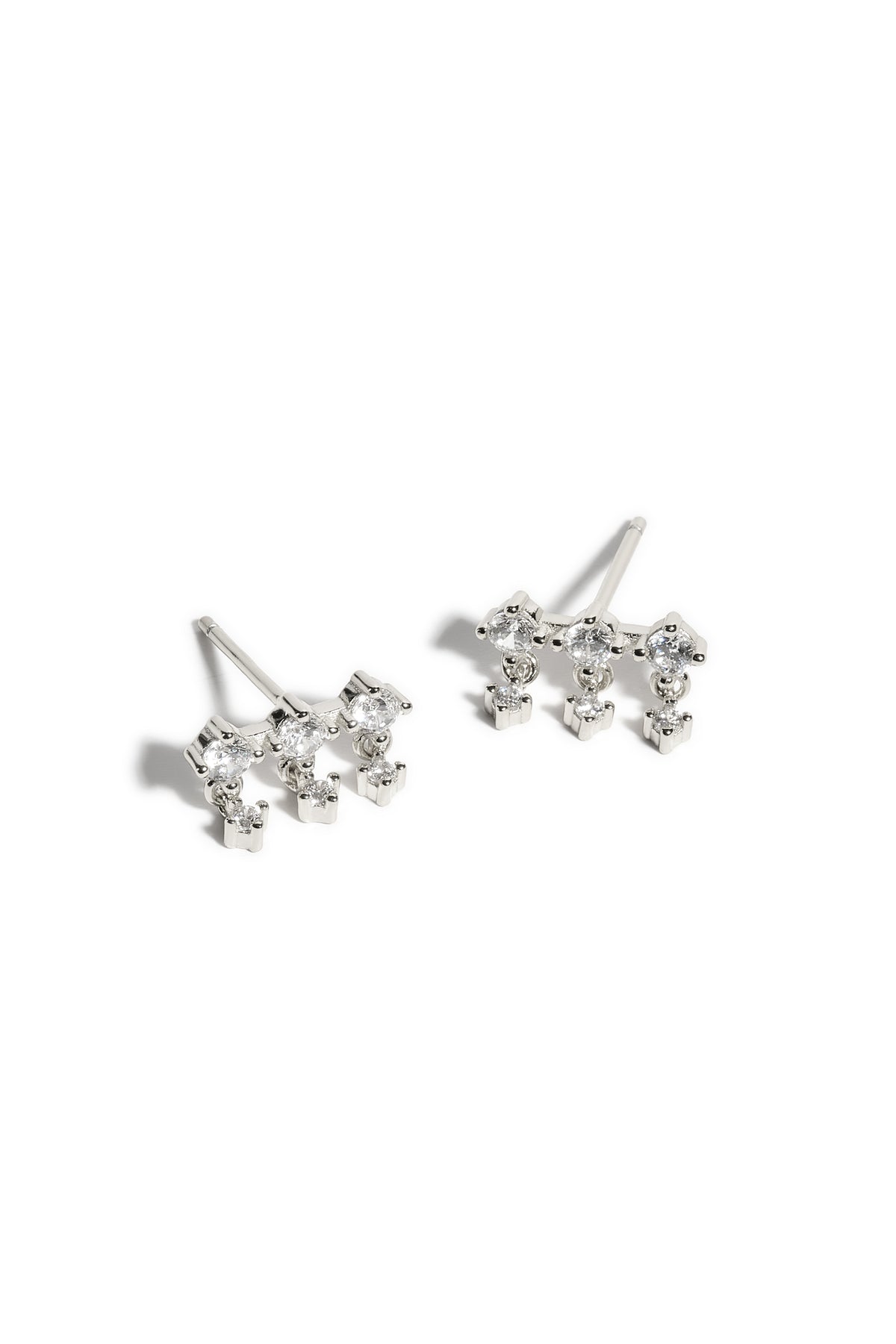 Boucles d'oreilles Laura or blanc