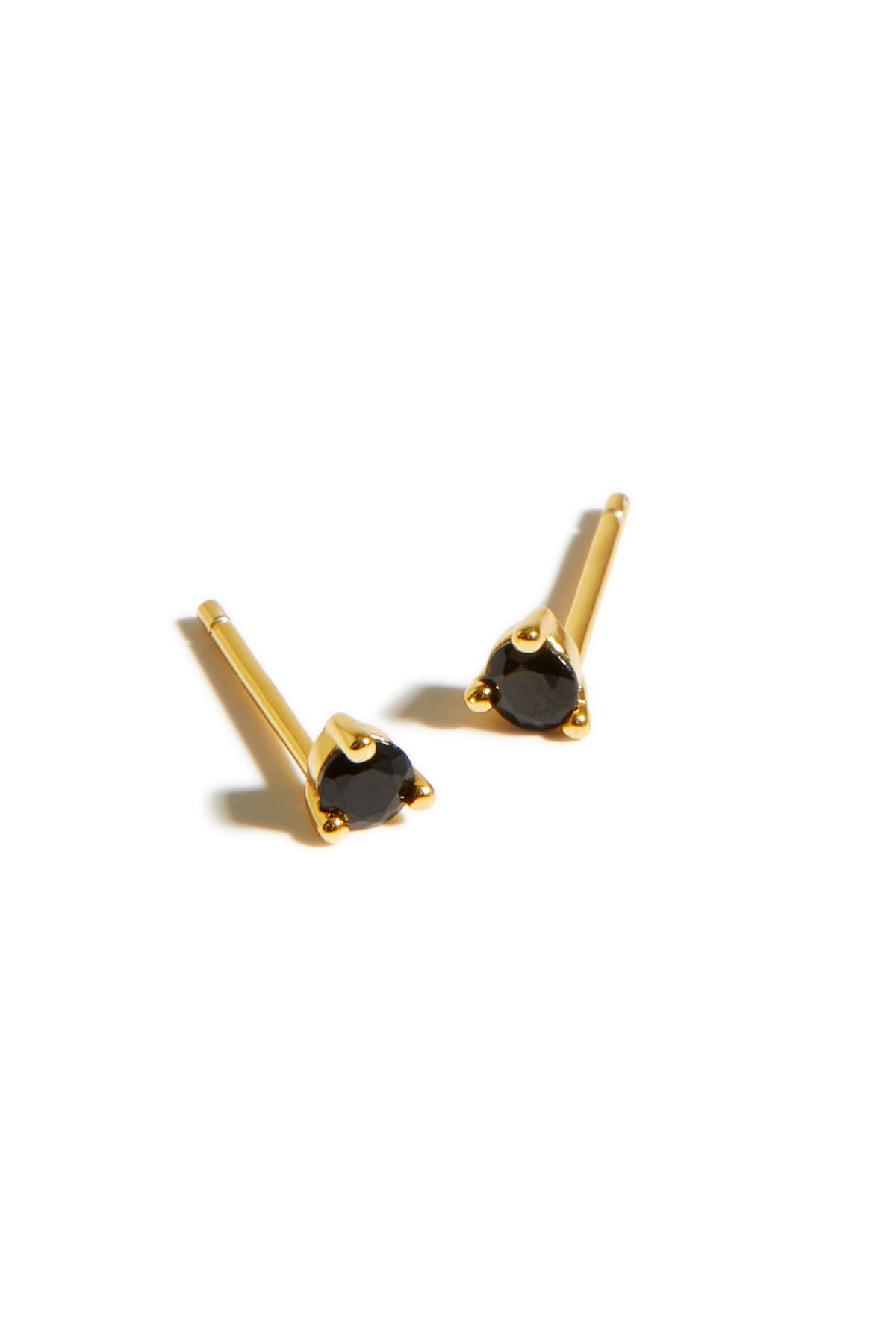 Boucles d'oreilles Abby noir or