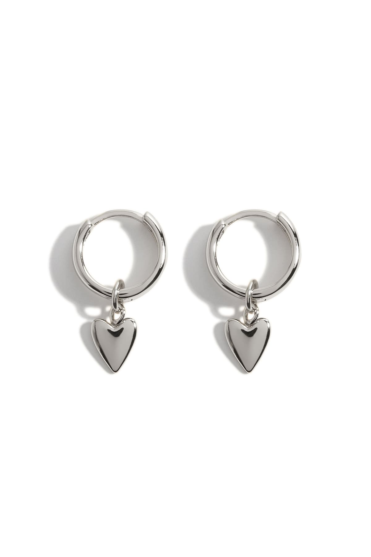Boucles d'oreilles Rose argent