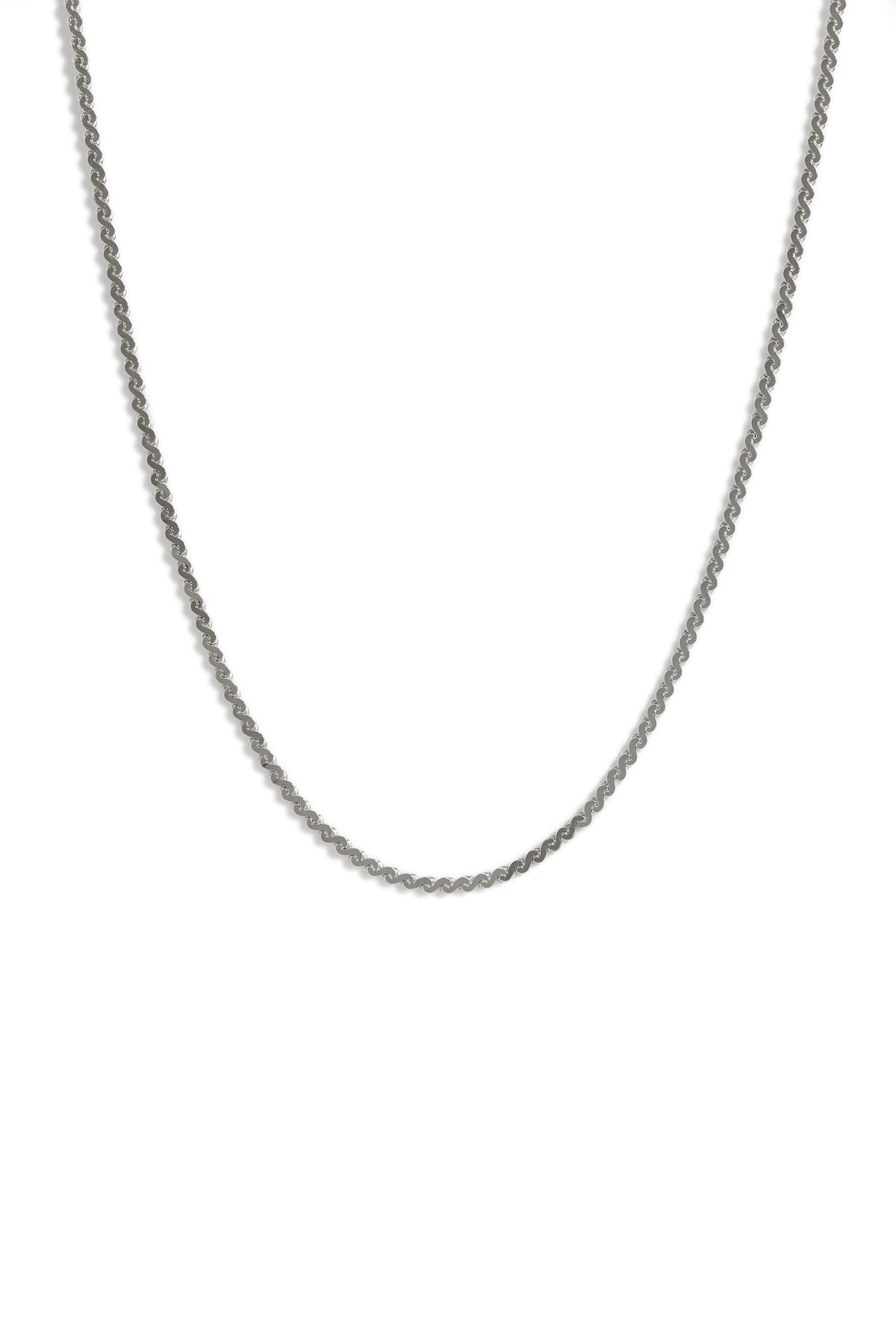Chaîne Serpentine argent
