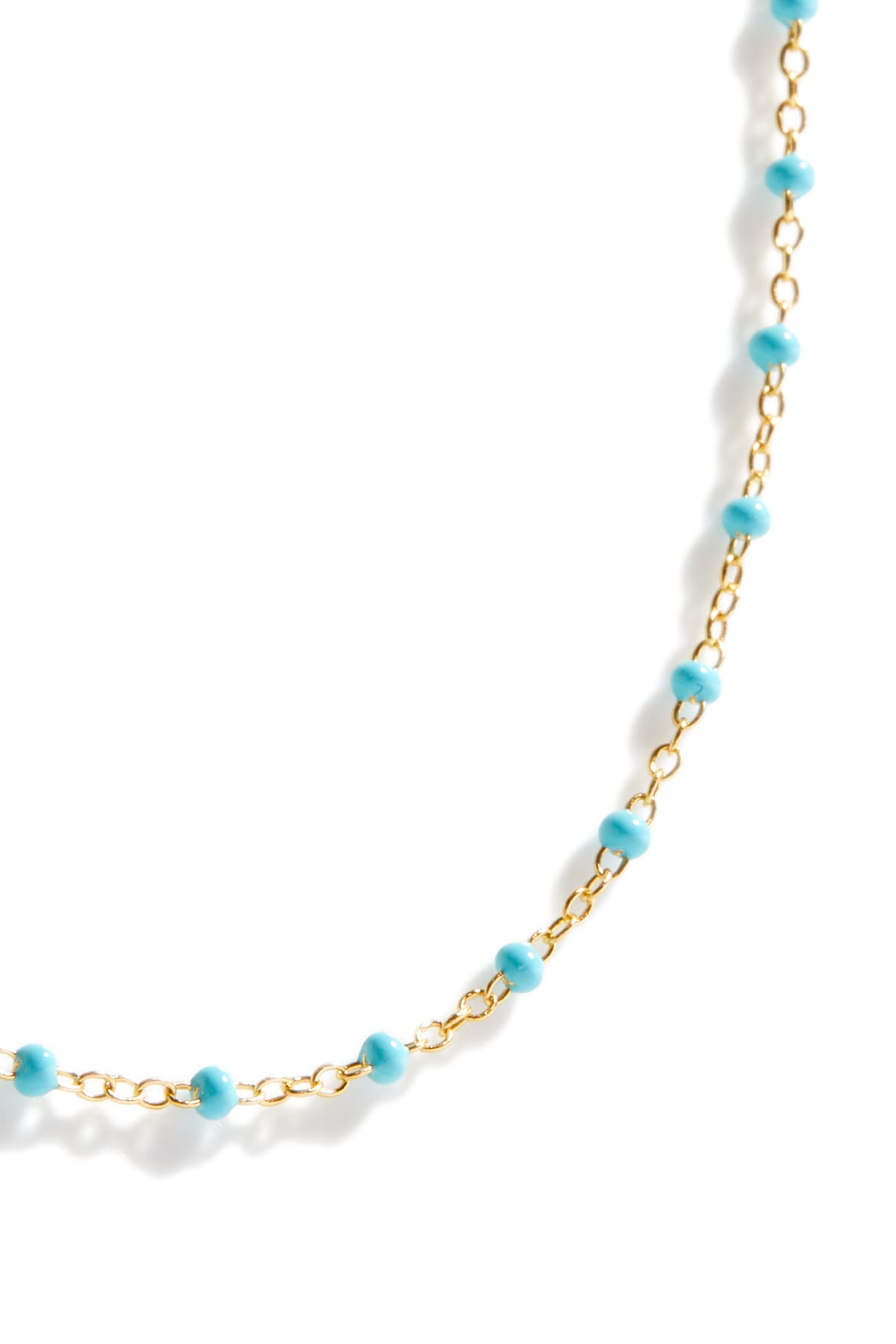 Collier Satellite coloré turquoise or 2