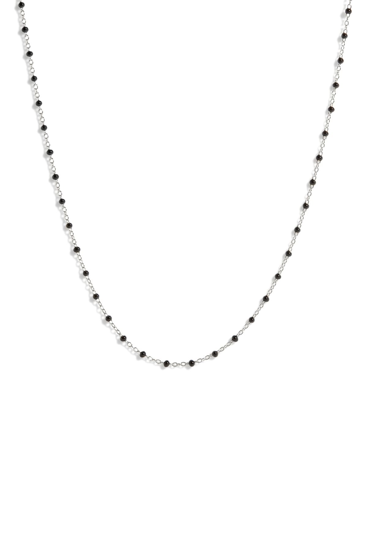 Collier Satellite coloré noir argent