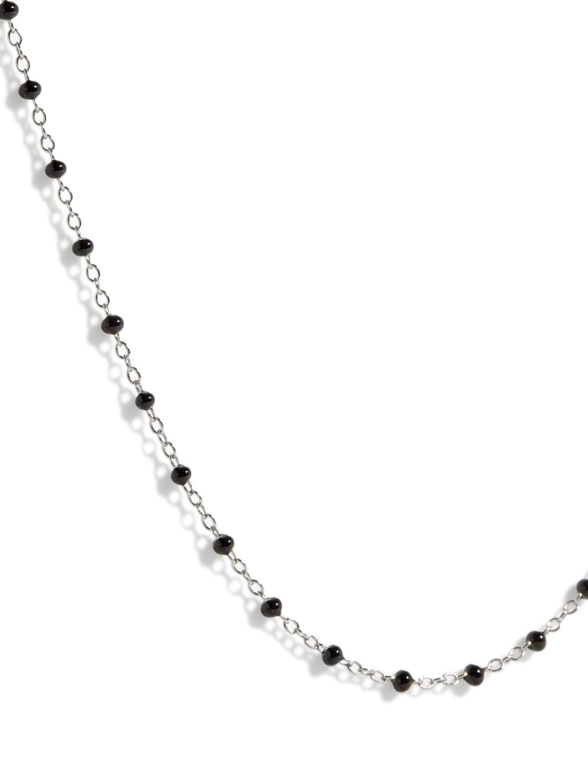 Collier Satellite coloré noir argent 2