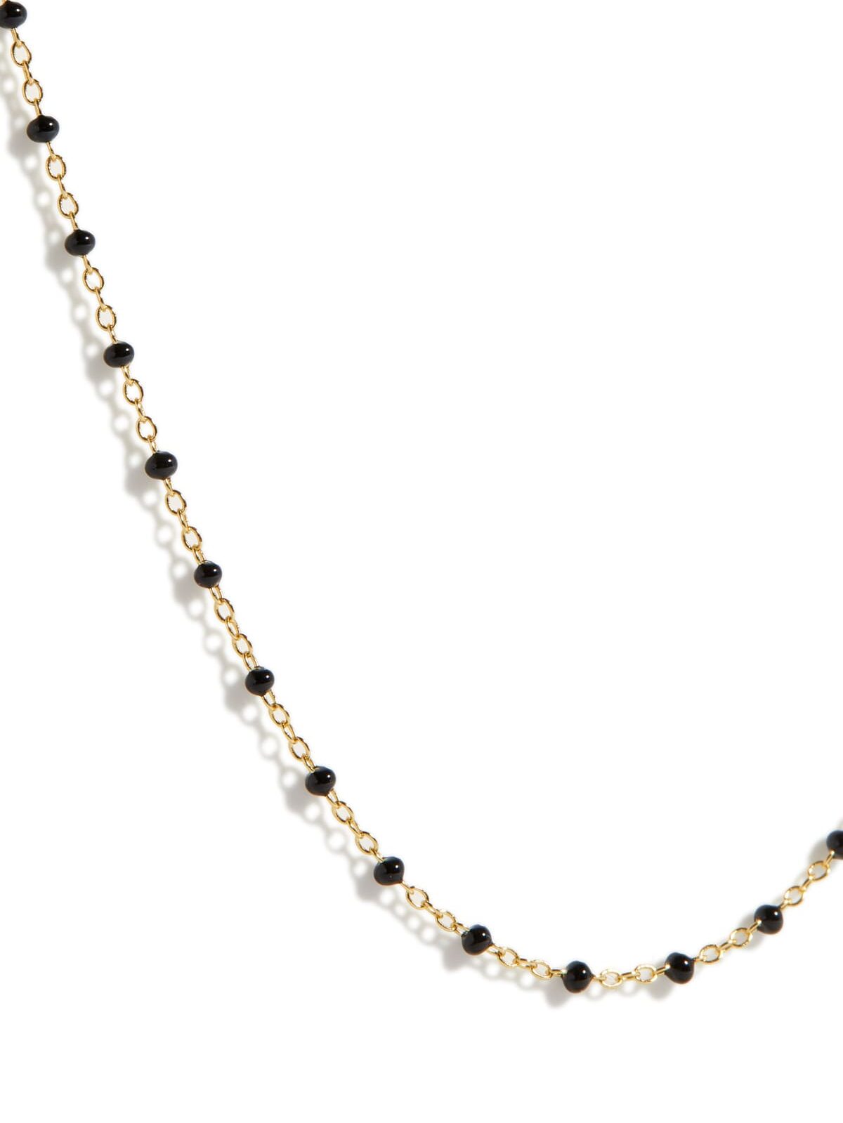 Collier Satellite coloré noir or 2