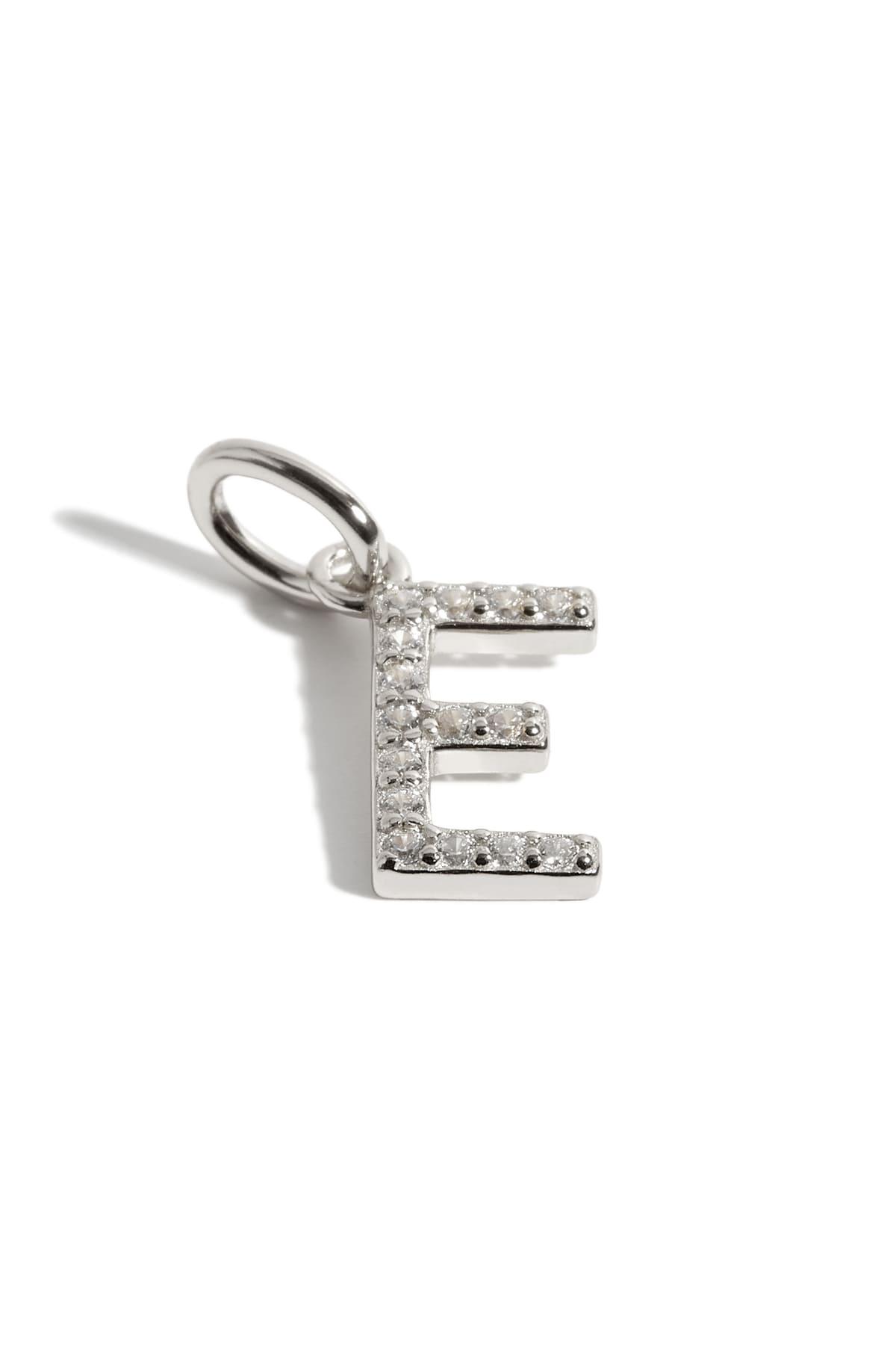 Pendentif initiales E argent